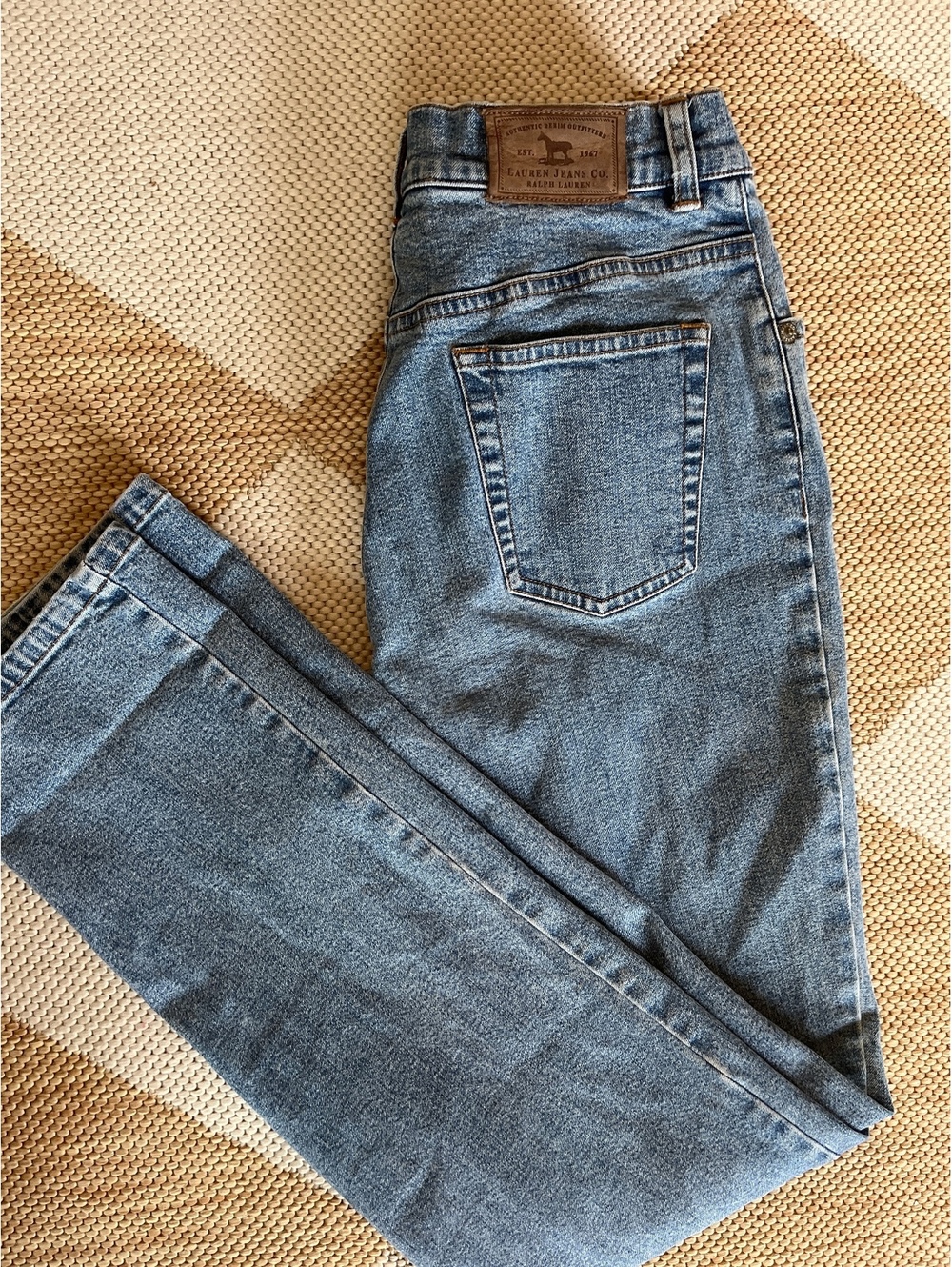Lauren Jeans Co. Ralph Lauren Petite 4P Light Blue Denim Jeans